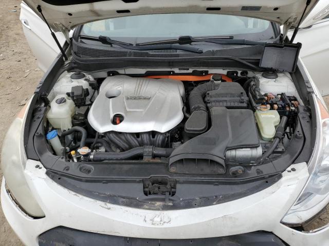 KMHEC4A42BA001133 - 2011 HYUNDAI SONATA HYBRID WHITE photo 11