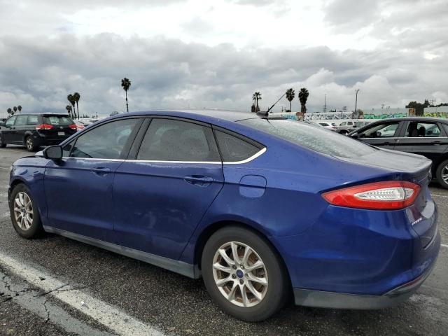 3FA6P0G75GR143535 - 2016 FORD FUSION S BLUE photo 2