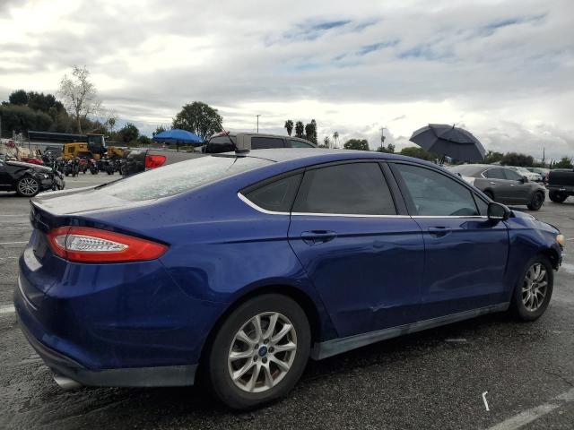 3FA6P0G75GR143535 - 2016 FORD FUSION S BLUE photo 3