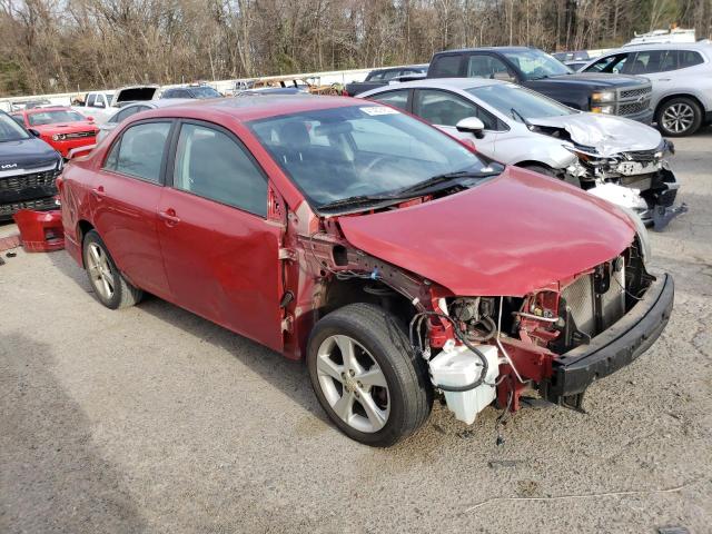 2T1BU4EE5CC885699 - 2012 TOYOTA COROLLA BASE RED photo 4