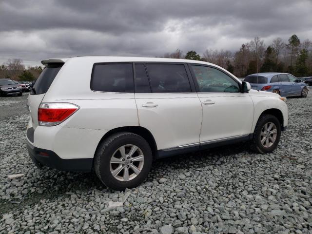 5TDZA3EH7BS010853 - 2011 TOYOTA HIGHLANDER BASE أبيض صورة 3