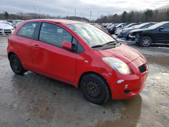 JTDJT923285196058 - 2008 TOYOTA YARIS RED photo 4