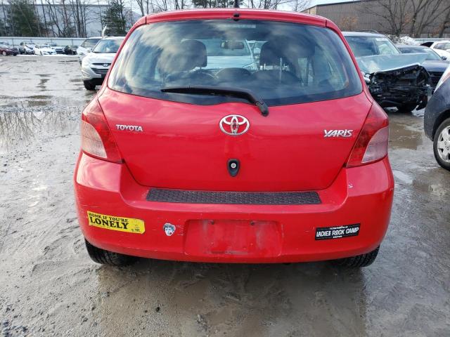 JTDJT923285196058 - 2008 TOYOTA YARIS RED photo 6