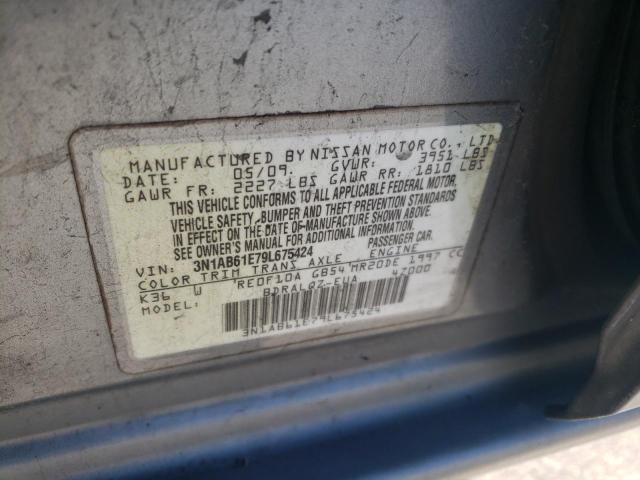 3N1AB61E79L675424 - 2009 NISSAN SENTRA 2.0 SILVER photo 12