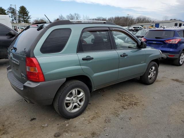 KNDJE723387466711 - 2008 KIA SPORTAGE EX GREEN photo 3