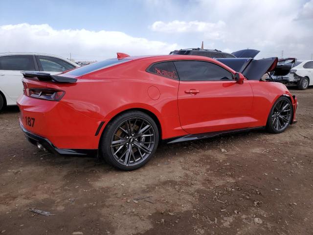 1G1FK1R67J0129882 - 2018 CHEVROLET CAMARO ZL1 RED photo 3