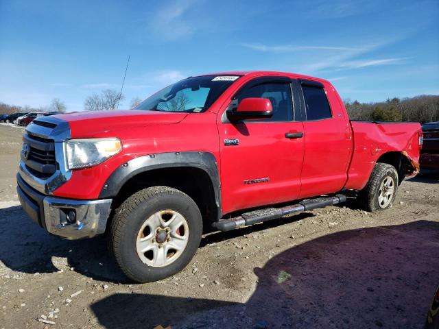 5TFUY5F12EX344046 - 2014 TOYOTA TUNDRA DOUBLE CAB SR/SR5 RED photo 1