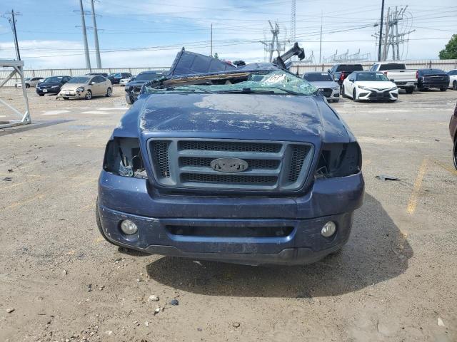 1FTRX12W77FA52033 - 2007 FORD F150 BLUE photo 5