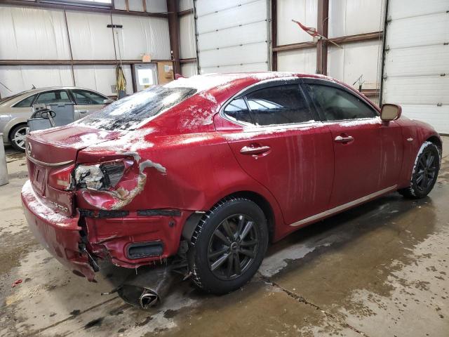 00000GSE252026736 - 2008 LEXUS IS 250 RED photo 3