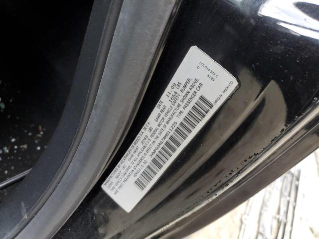 3VWPG3AG7AM011225 - 2010 VOLKSWAGEN NEW BEETLE BLACK photo 12