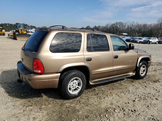 1B4HR28Z3YF164338 - 2000 DODGE DURANGO TAN photo 3