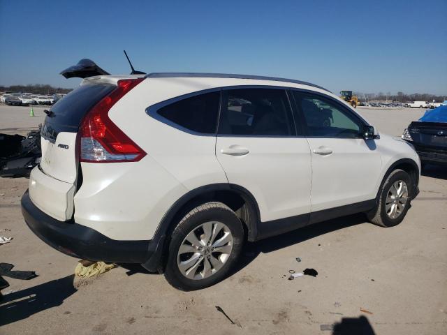 5J6RM4H75EL098799 - 2014 HONDA CR-V EXL WHITE photo 3