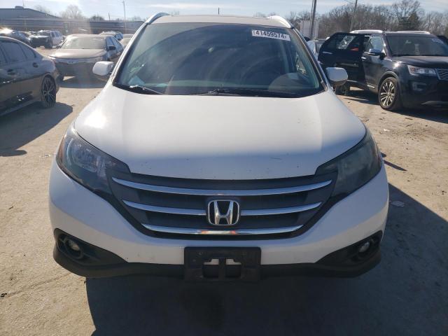 5J6RM4H75EL098799 - 2014 HONDA CR-V EXL WHITE photo 5