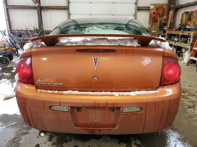 1G2AJ15F277319877 - 2007 PONTIAC G5 ORANGE photo 6