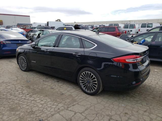 3FA6P0LU4JR111114 - 2018 FORD FUSION SE HYBRID BLACK photo 2