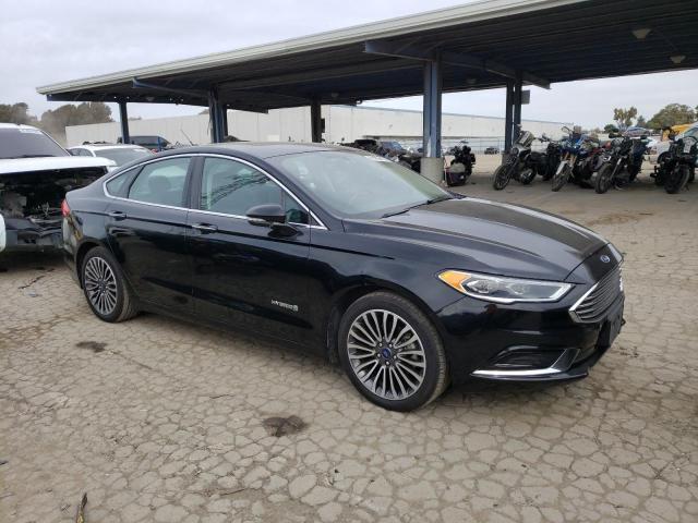 3FA6P0LU4JR111114 - 2018 FORD FUSION SE HYBRID BLACK photo 4