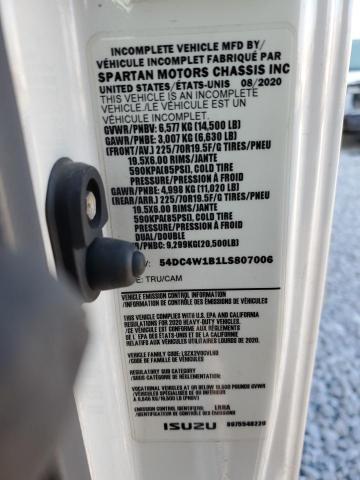 54DC4W1B1LS807006 - 2020 ISUZU NPR HD WHITE photo 13