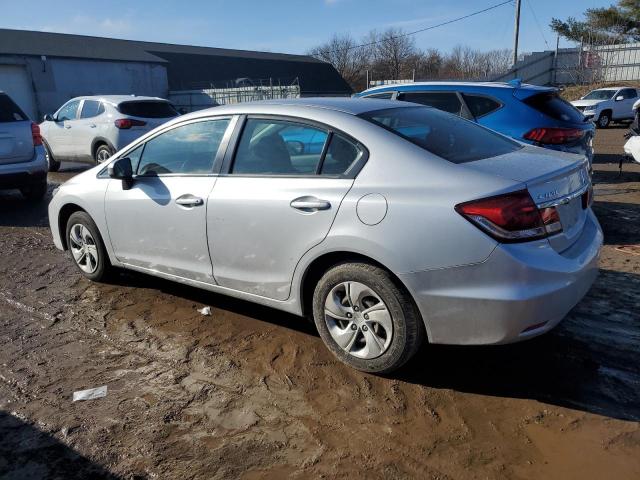 2HGFB2F5XEH550281 - 2014 HONDA CIVIC LX SILVER photo 2