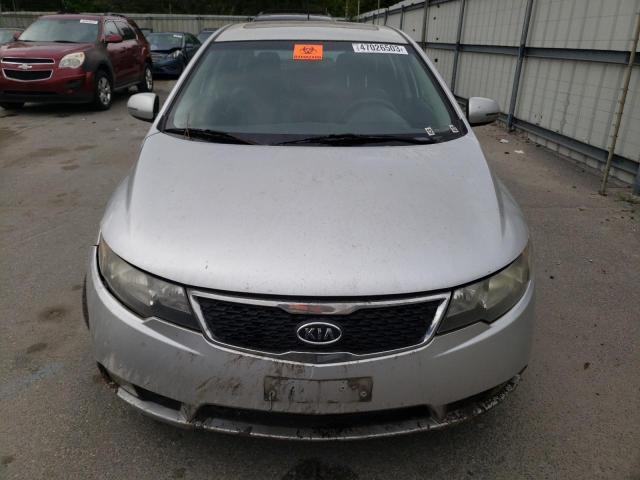 KNAFW5A34B5335537 - 2011 KIA FORTE SX SILVER photo 5