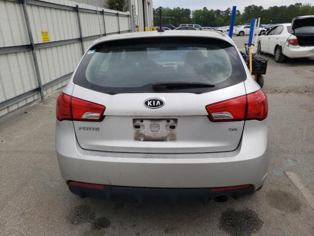 KNAFW5A34B5335537 - 2011 KIA FORTE SX SILVER photo 6