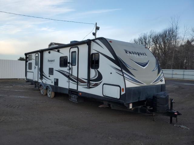 4YDT32225KD411482 - 2019 KEYSTONE PASSPORT თეთრი ფოტო 1