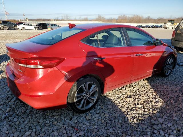 5NPD84LF5HH044690 - 2017 HYUNDAI ELANTRA SE RED photo 3