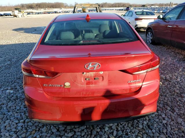 5NPD84LF5HH044690 - 2017 HYUNDAI ELANTRA SE RED photo 6