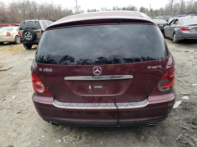 4JGCB65E58A069086 - 2008 MERCEDES-BENZ R 350 BURGUNDY photo 6