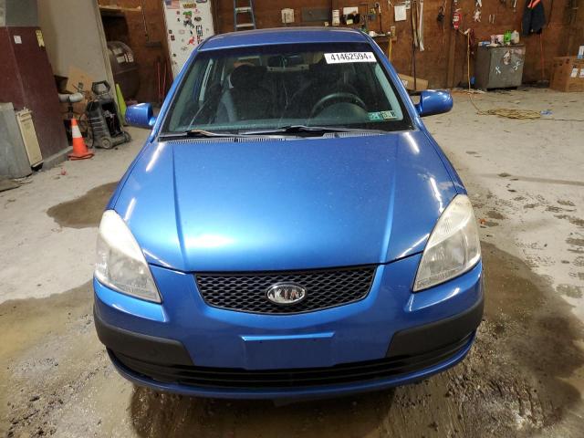 KNADE223596515248 - 2009 KIA RIO BASE BLUE photo 5