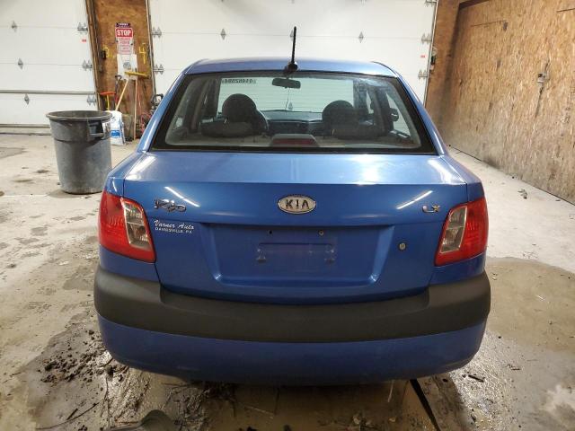 KNADE223596515248 - 2009 KIA RIO BASE BLUE photo 6