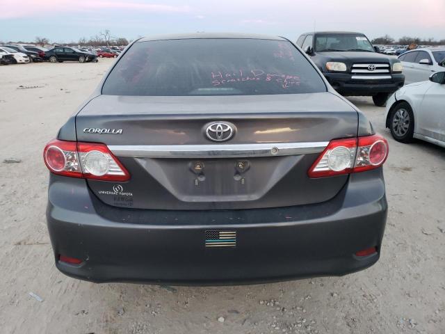 5YFBU4EE4DP174349 - 2013 TOYOTA COROLLA BASE GRAY photo 6