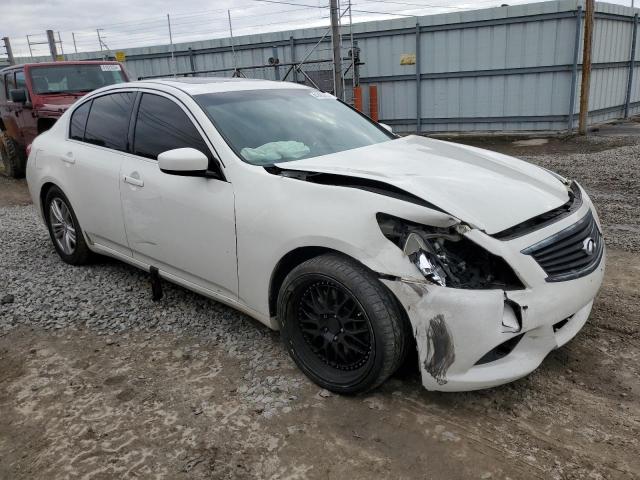 JN1CV6AP1DM711642 - 2013 INFINITI G37 BASE WHITE photo 4