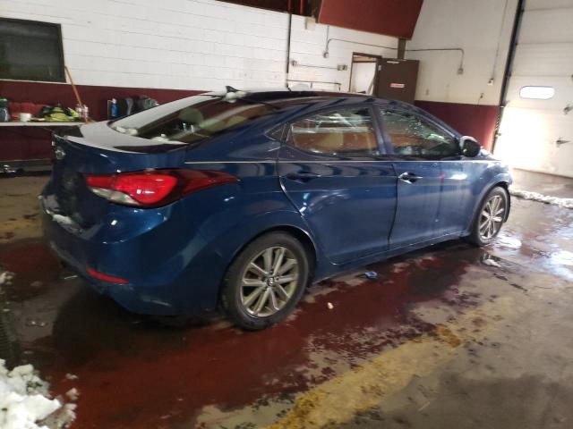 KMHDH4AE5FU251654 - 2015 HYUNDAI ELANTRA SE BLUE photo 3