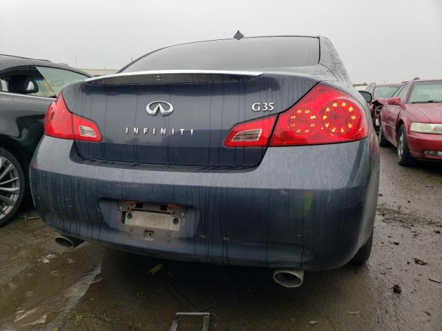 JNKBV61E68M217420 - 2008 INFINITI G35 BLACK photo 6