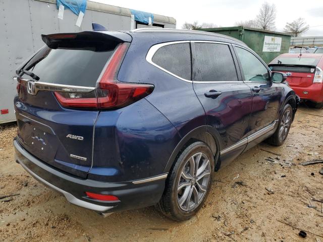 2HKRW2H96LH615213 - 2020 HONDA CR-V TOURING BLUE photo 3