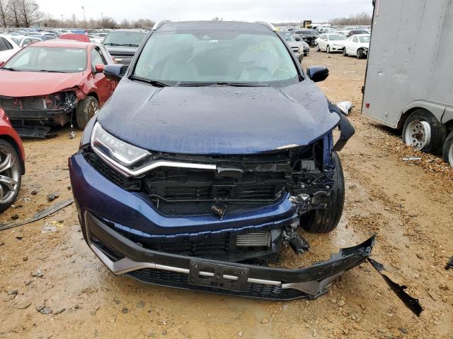 2HKRW2H96LH615213 - 2020 HONDA CR-V TOURING BLUE photo 5