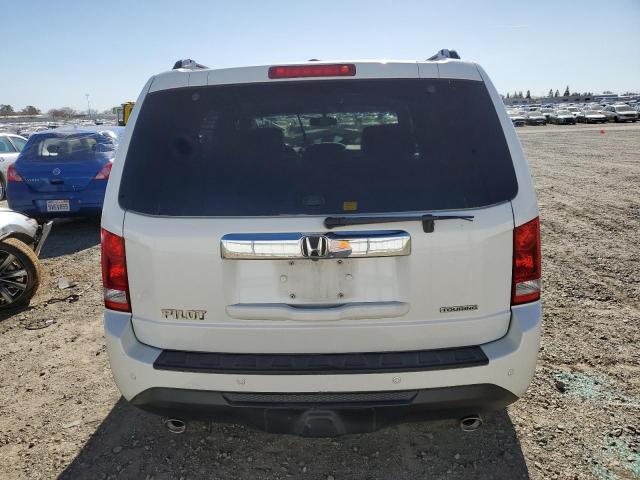 5FNYF3H97EB005713 - 2014 HONDA PILOT TOURING WHITE photo 6