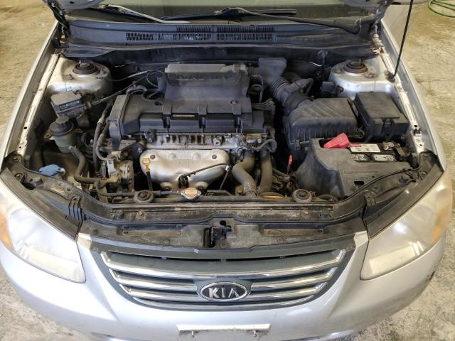 KNAFE121585496206 - 2008 KIA SPECTRA EX SILVER photo 11