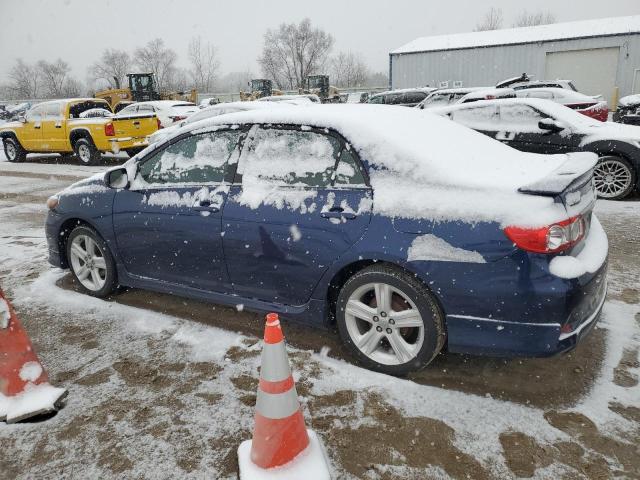 5YFBU4EE9DP125664 - 2013 TOYOTA COROLLA BASE BLUE photo 2