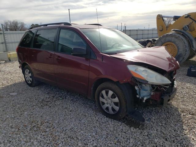 5TDZK23C09S284274 - 2009 TOYOTA SIENNA CE RED photo 4