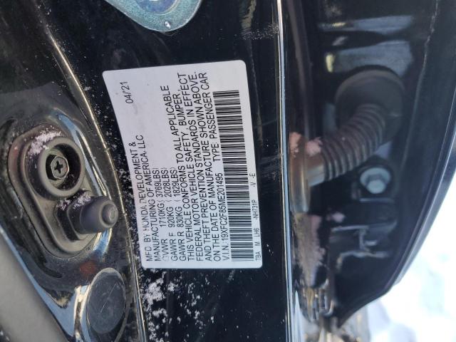 19XFC2F85ME201495 - 2021 HONDA CIVIC SPORT 黑色 照片 12
