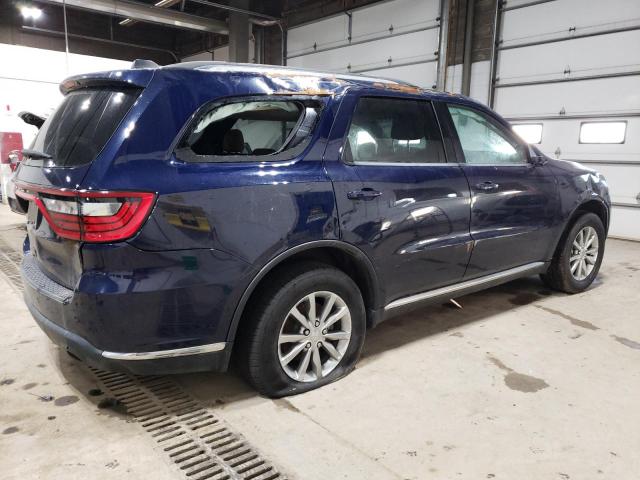 1C4RDJAG1GC362070 - 2016 DODGE DURANGO SXT BLUE photo 3