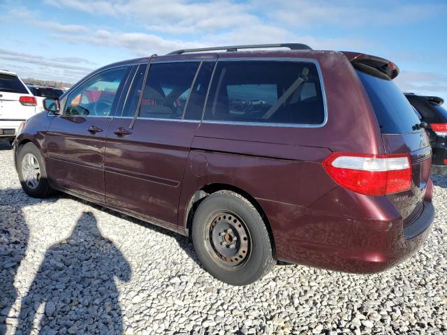 5FNRL38477B117125 - 2007 HONDA ODYSSEY EX MAROON photo 2