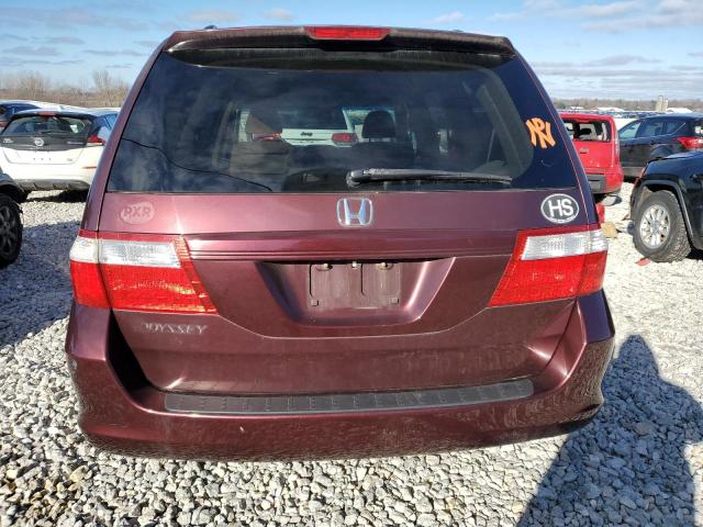 5FNRL38477B117125 - 2007 HONDA ODYSSEY EX MAROON photo 6