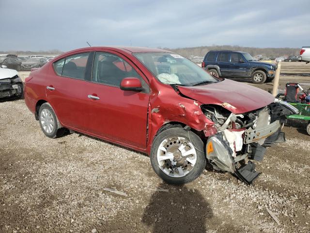 3N1CN7AP7DL831901 - 2013 NISSAN VERSA S RED photo 4