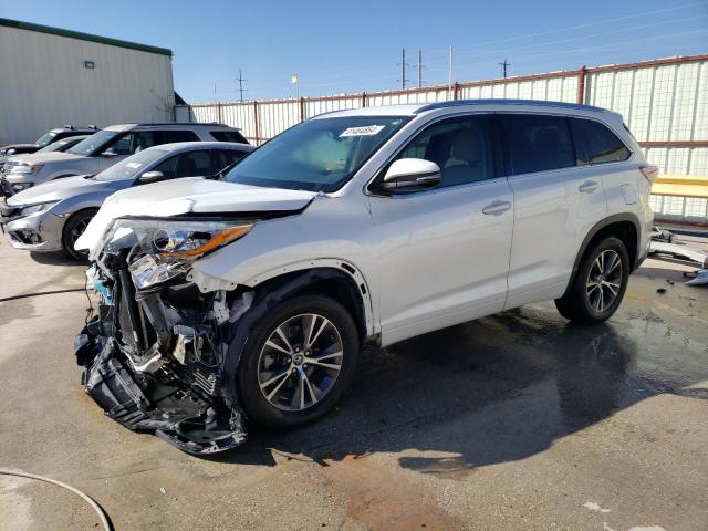 5TDKKRFH8GS161577 - 2016 TOYOTA HIGHLANDER XLE WHITE photo 1