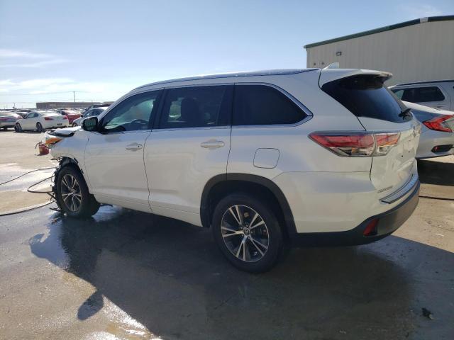 5TDKKRFH8GS161577 - 2016 TOYOTA HIGHLANDER XLE WHITE photo 2