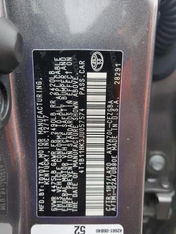 4T1B11HK3JU057574 - 2018 TOYOTA CAMRY L SILVER photo 12