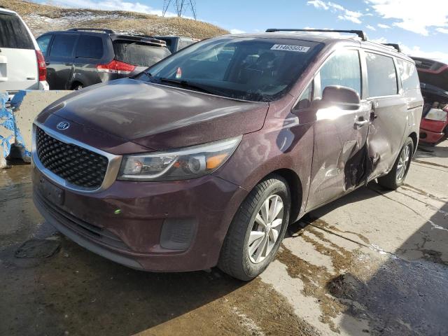 KNDMB5C16H6242653 - 2017 KIA SEDONA LX BURGUNDY photo 1