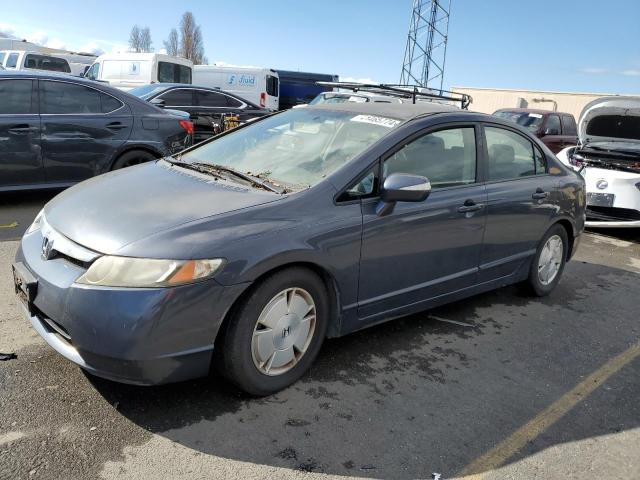 JHMFA36288S021890 - 2008 HONDA CIVIC HYBRID BLUE photo 1